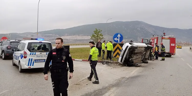 Bilecik’te meydana gelen kazada 1 kişi yaralandı
