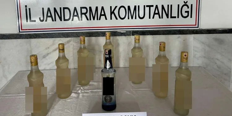 Kuyucak’ta kaçak alkol ele geçirildi