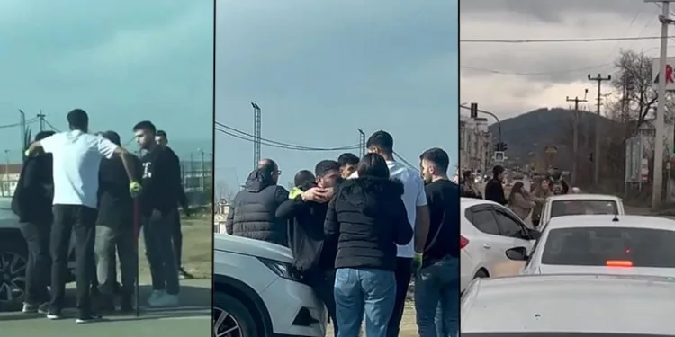 Yol verme kavgasında birbirine girdiler
