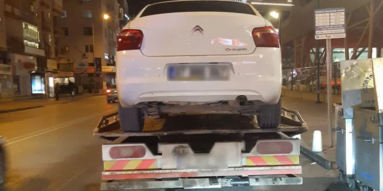 162 araç trafikten men edildi