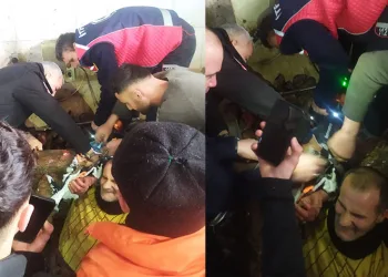 Mezbahada işçi kolunu makineye kaptırdı