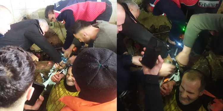 Mezbahada işçi kolunu makineye kaptırdı