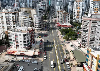 Mezitli’de Zeytinli Caddesi yenilendi