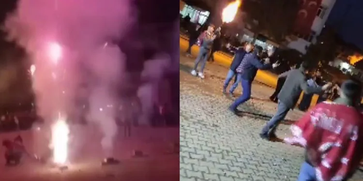 Asker eğlencesinde ortalık savaş alanına döndü