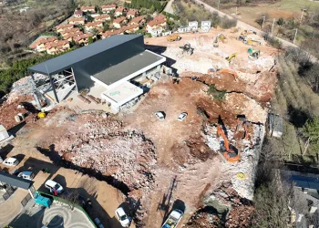 Teleferik için otopark alanları inşa ediliyor