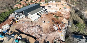 Teleferik için otopark alanları inşa ediliyor