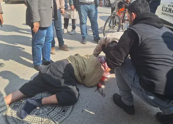 Sürücü adayının çarptığı yaya yaralandı