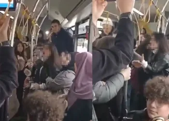 Otobüste 2 kadının saç baş birbirine girdi