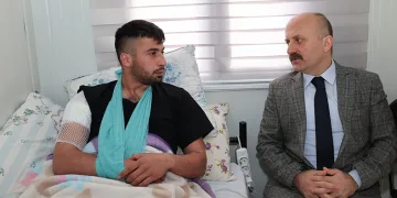 Vali Osman Varol, yaralı askeri ziyaret etti