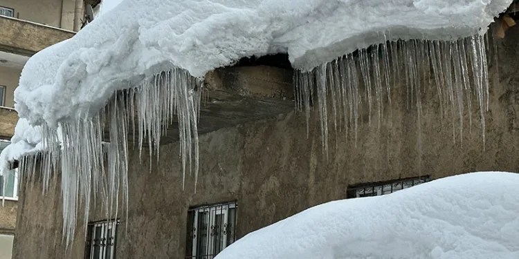 Yüksekova’da Sibirya soğukları