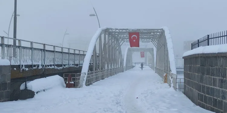 Ardahan’da soğuk hava ve sis etkili oldu
