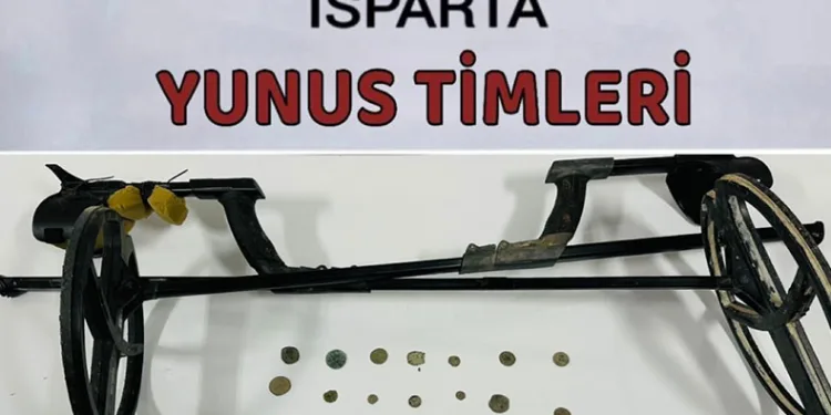 Tarihi eserle yakalanan 2 şahsa işlem yapıldı