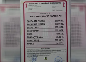 Havza’da berber ücretlerine zam