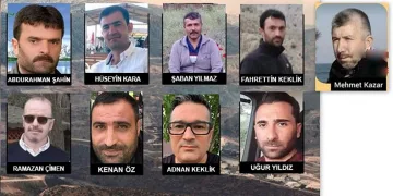 9 işçinin kimlikleri belli oldu