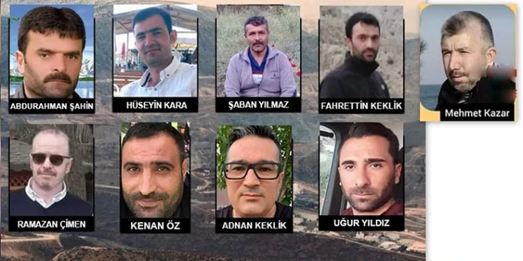 9 işçinin kimlikleri belli oldu