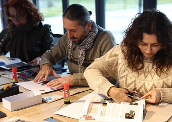 Nilüfer’de kolaj ile zihin haritası yaptılar