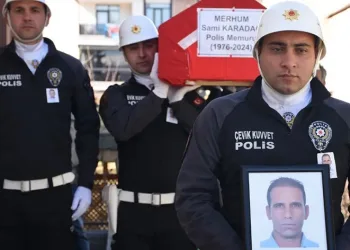 Erzincanlı polis memuru son yolculuğuna uğurlandı