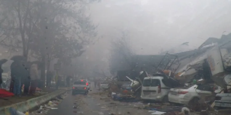 Kahramanmaraş’ta 6 Şubat depremi araç kamerasında
