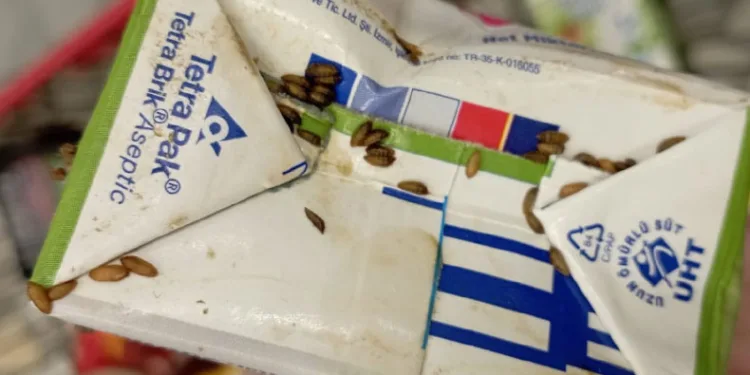 Markette mide bulandıran görüntü