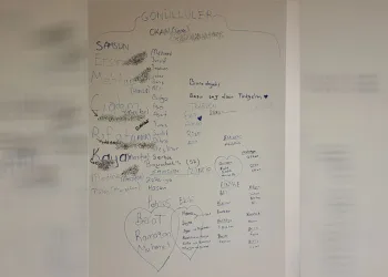 Tamamı boyanan hastanenin duvarı boyanmadı