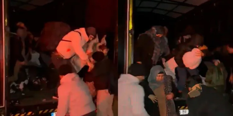 Umuda yolculuk kamyon kasasında son buldu