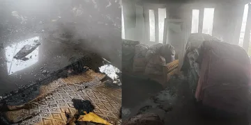 Kahramanmaraş’ta ikamet yangını