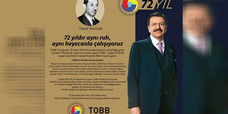 Türkiye Odalar ve Borsalar Birliği 72 yaşında