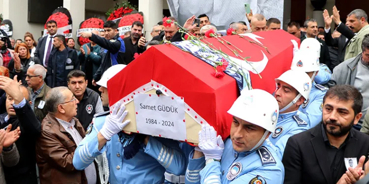 Şehit Samet Güdük, son yolculuğuna uğurlandı