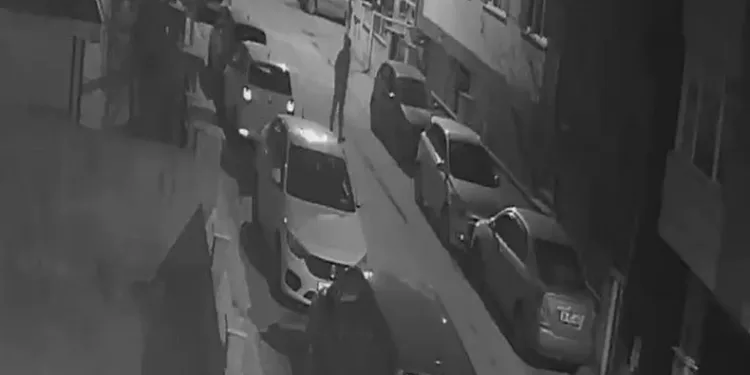 Sokak üzerindeki araçları tek tek çizdi