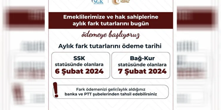 Emekli aylık farkları ödenmeye başlandı
