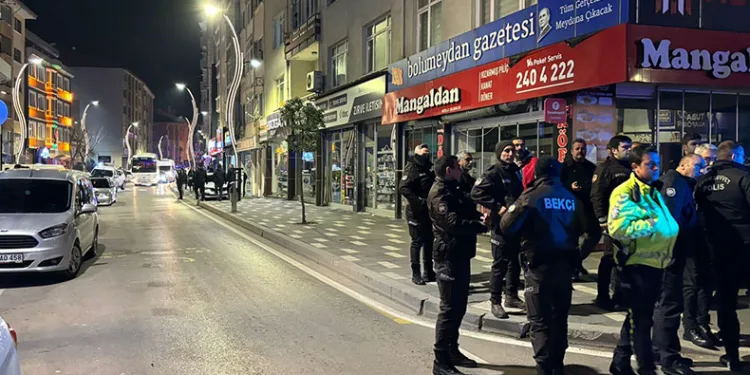 Bolu’da gece saatlerinde ortalık karıştı