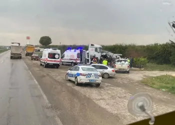 Tır portakal tezgahına daldı