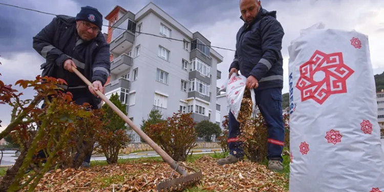 Karesi’de budanan dallar gübre oluyor