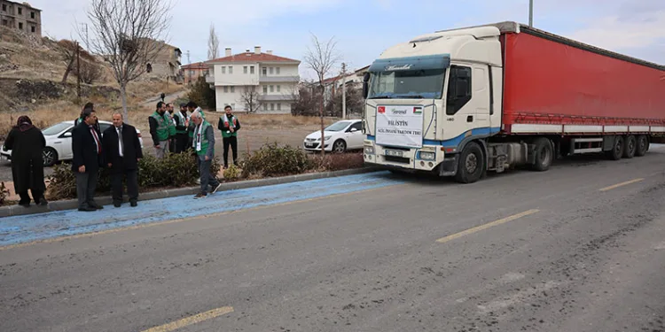Nevşehir’den Gazze’ye un desteği