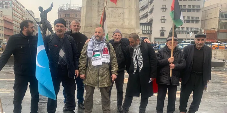 Filistin’e destek için İstanbul’dan Ankara’ya yürüdüler