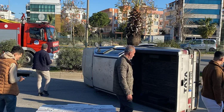 Önce çarptı, sonra yan yatarak sürüklendi