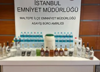 Maltepe’de sahte içki operasyonu