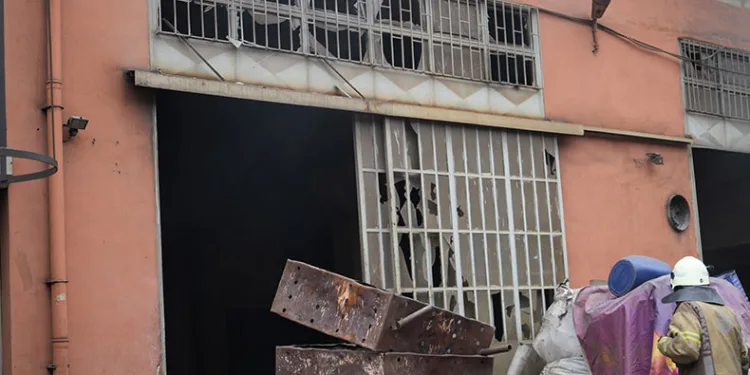Sanayi sitesindeki işyerinde patlama