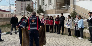 Iğdır Belediyesinden yangın söndürme eğitimi