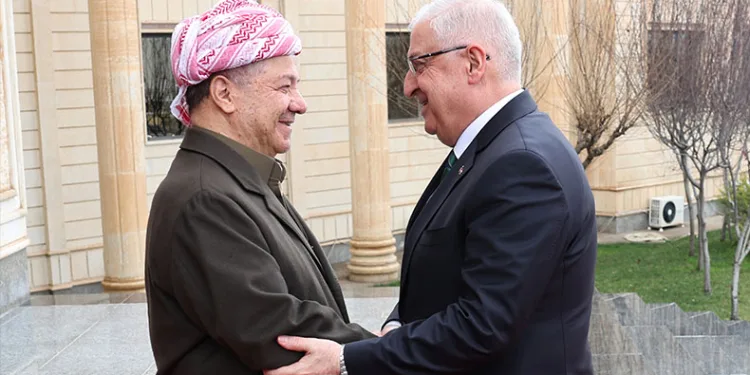 Milli Savunma Bakanı Güler, KDP Başkanı Barzani ile görüştü