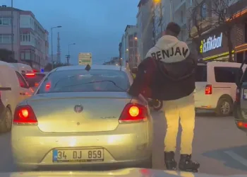 Patenli gencin tehlikeli yolculuğu kamerada