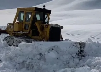 Ekipler yaylada kalan 4 aile için yolları açıyor