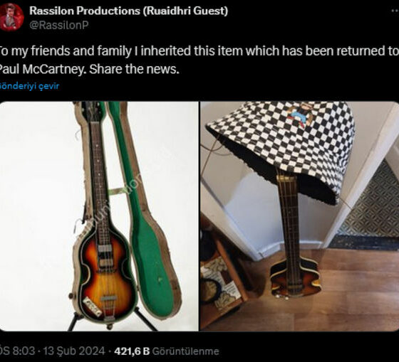 Paul McCartney’nin kayıp bas gitarı bulundu