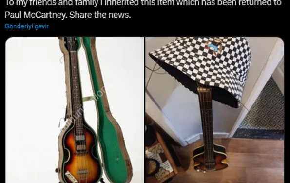 Paul McCartney’nin kayıp bas gitarı bulundu