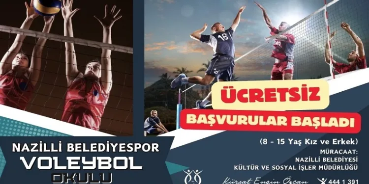Nazilli Belediyespor Voleybol Okulu kayıtları başladı