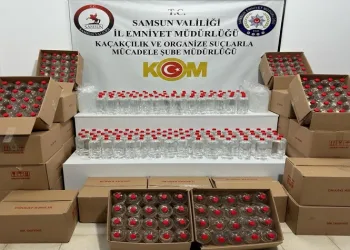 860 litre etil alkol ele geçirildi