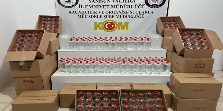 860 litre etil alkol ele geçirildi