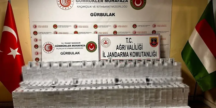 Ağrı’da kaçak sigara operasyonu