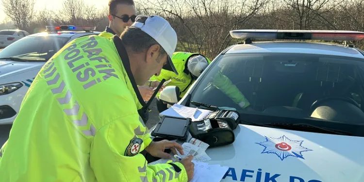 131 araç trafikten men edildi