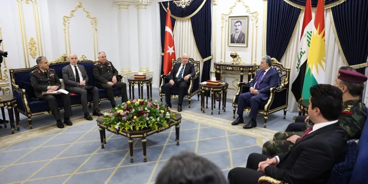 Milli Savunma Bakanı Yaşar Güler, Irak Kürt Bölgesel Yönetimi Rebar Ahmet Halit ile görüştü